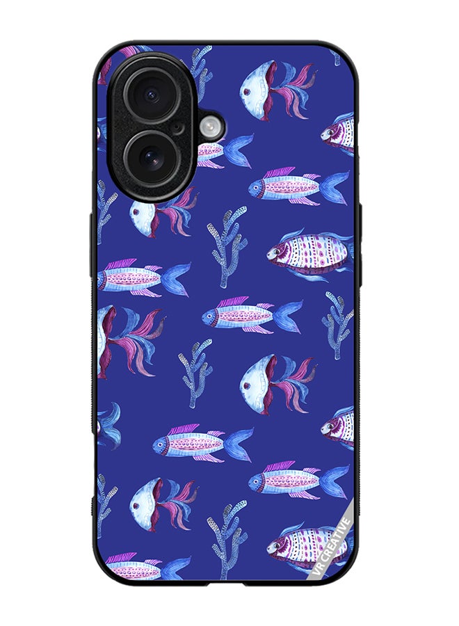 Protective Case Cover For Apple iPhone 17 Fish And Octopus Design Multicolour