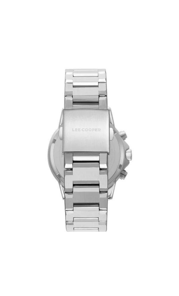 Lee Cooper LEE COOPER LC08106.350 Men's Multi Function Display Watch & Metal Strap Silver