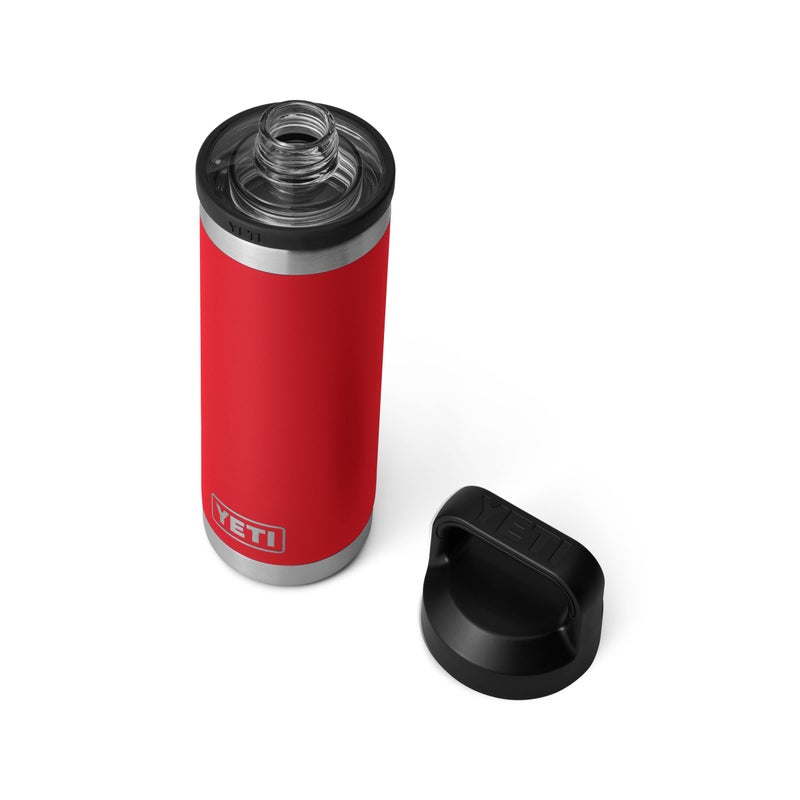YETI Rambler 18 oz Bottle, Leakproof, Vacuum Insulated, Stainless Steel with Chug Cap, Rescue Red - Image 3
