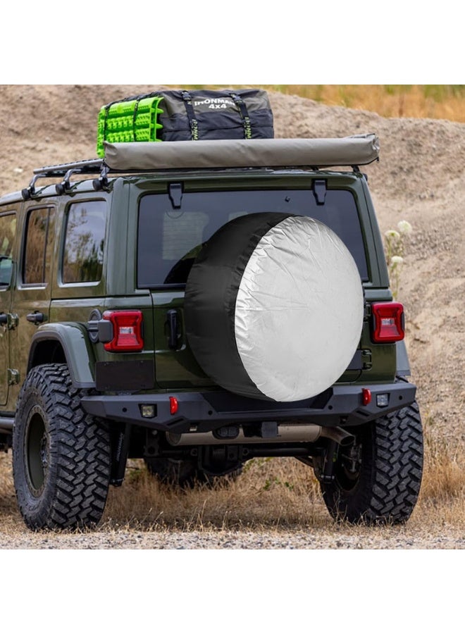 Car Spare Tire Covers,Auto Wheel Protection Cover Tires Storage Bag Spare Wheel Cover Waterproof Dust-proof Spare Tire Cover Protection Bag Wheel Tyre Storage Carry Bag for Diameter 80CM/31in - Image 4