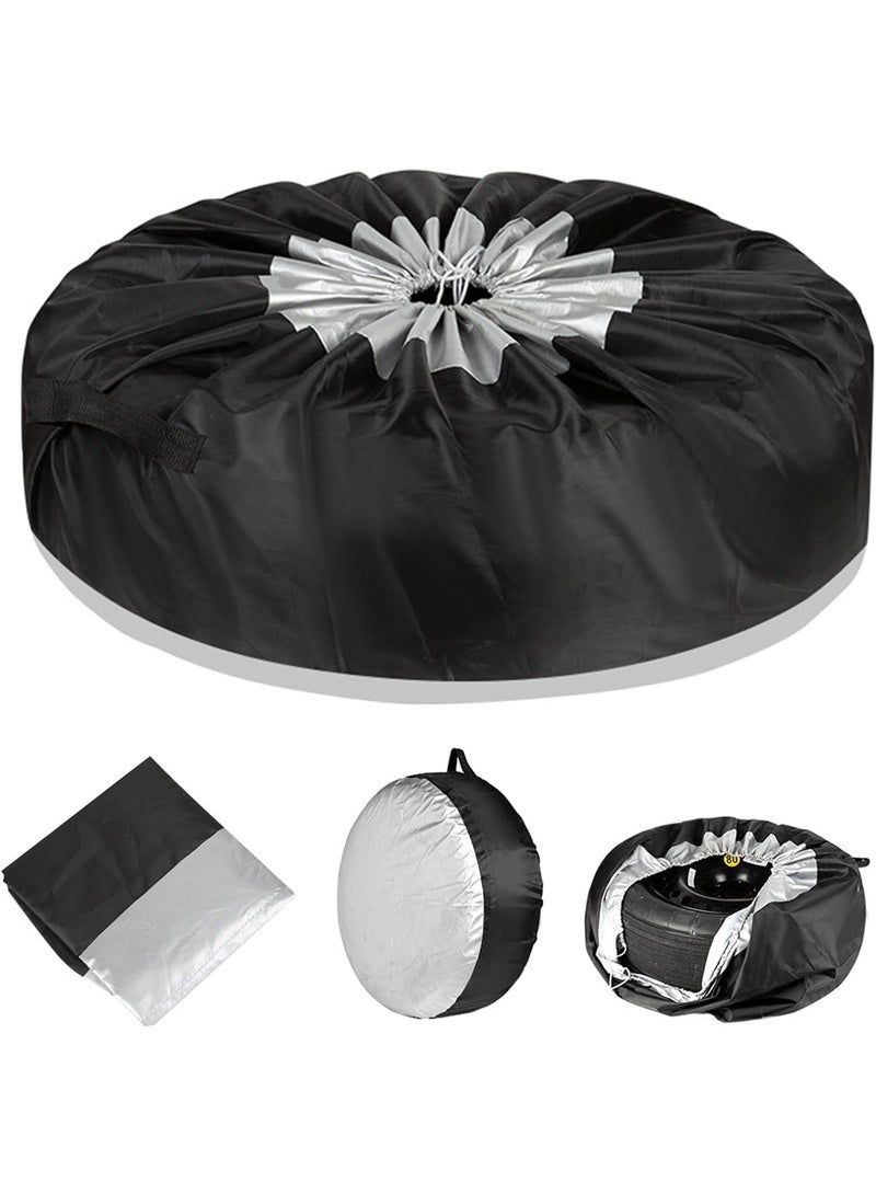 Car Spare Tire Covers,Auto Wheel Protection Cover Tires Storage Bag Spare Wheel Cover Waterproof Dust-proof Spare Tire Cover Protection Bag Wheel Tyre Storage Carry Bag for Diameter 80CM/31in - Image 1