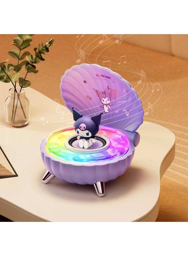 General Kuromi Shell Bluetooth speaker Night light wireless audio student Day Gift Girl long battery life and high sound quality  - Image 2