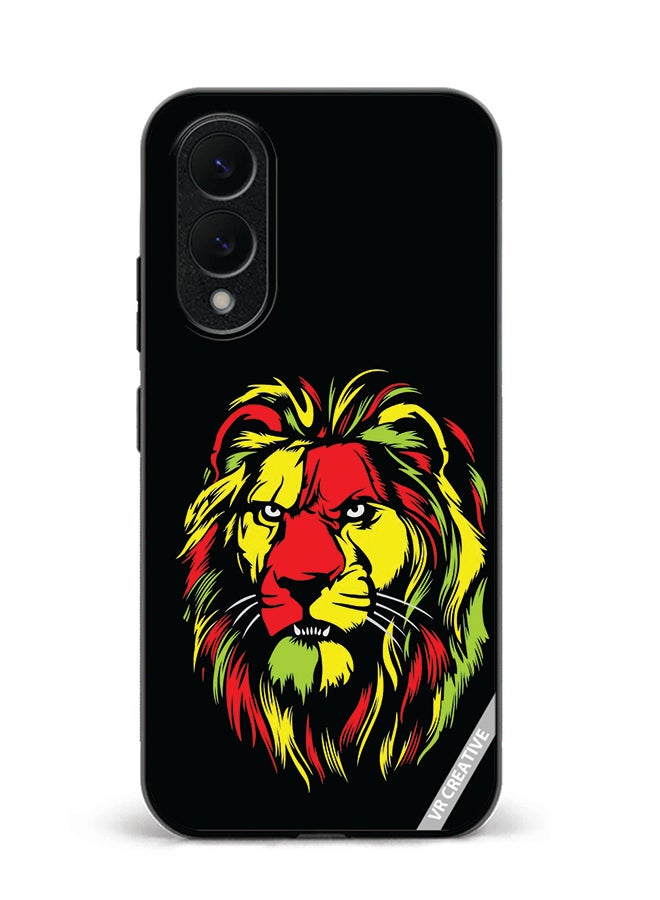 VR CREATIVE Protective Case Cover For Samsung Galaxy S25 Edge Lion Design Multicolour
