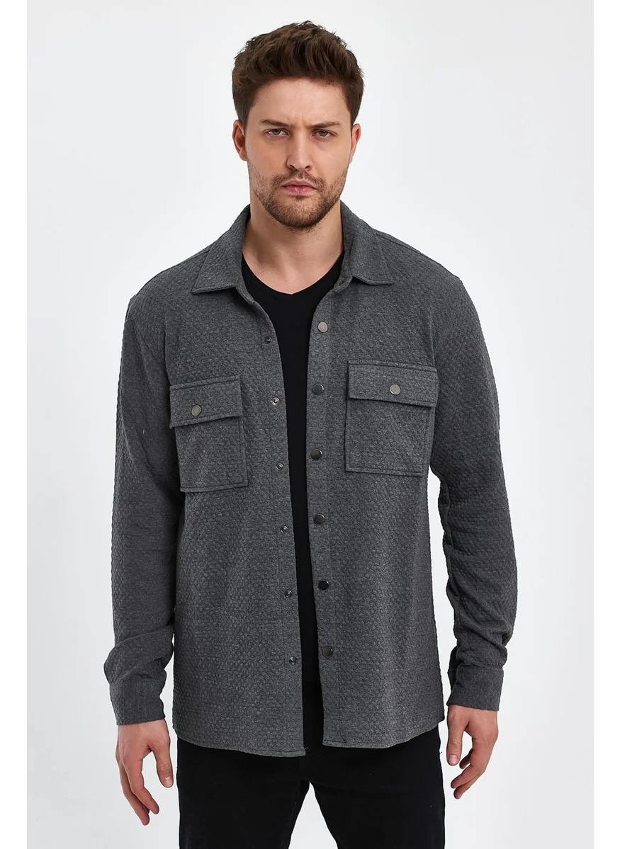 الكسندر جاردي Comfort Fit Shirt Jacket (EG1851)