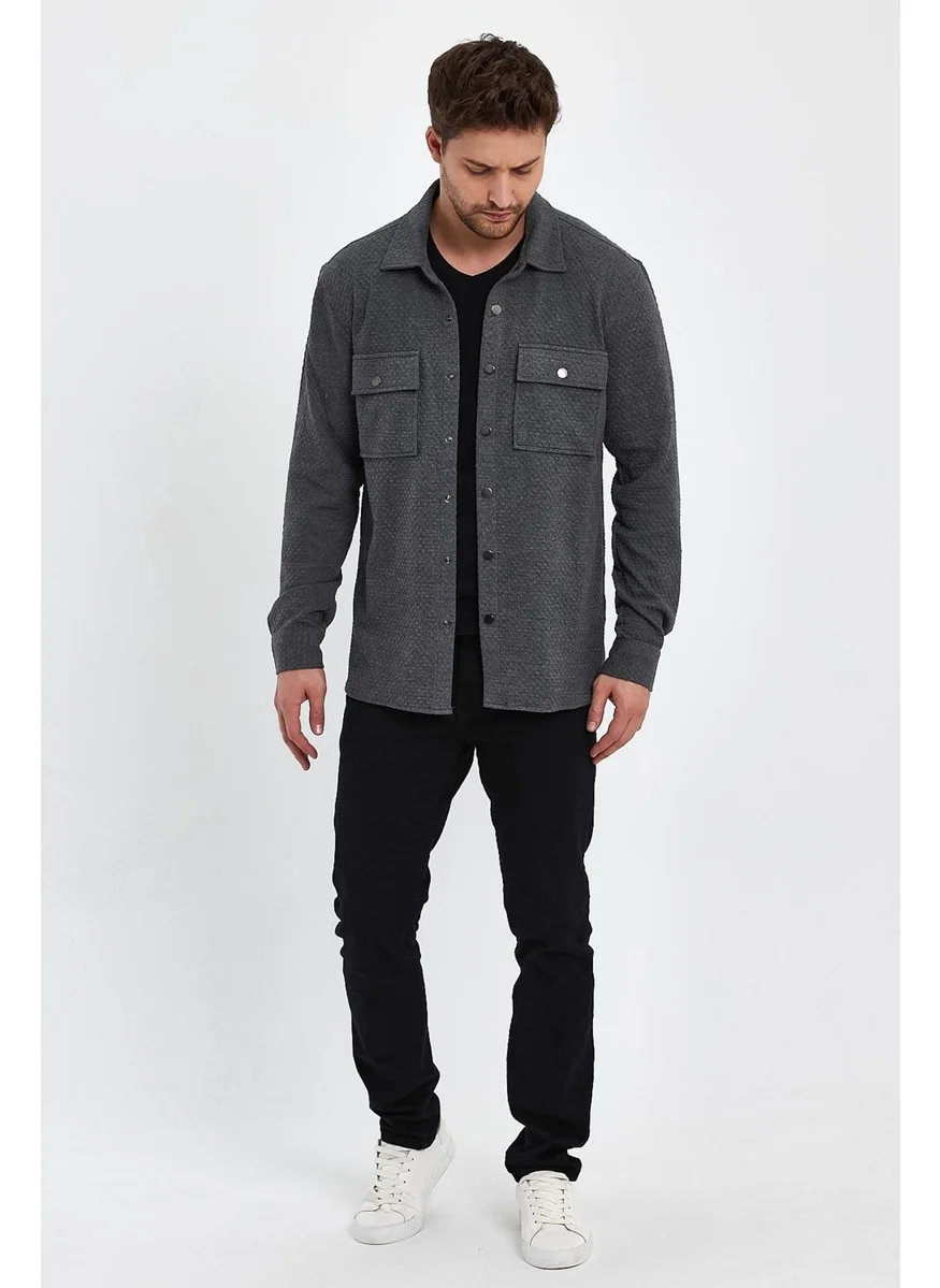 الكسندر جاردي Comfort Fit Shirt Jacket (EG1851)