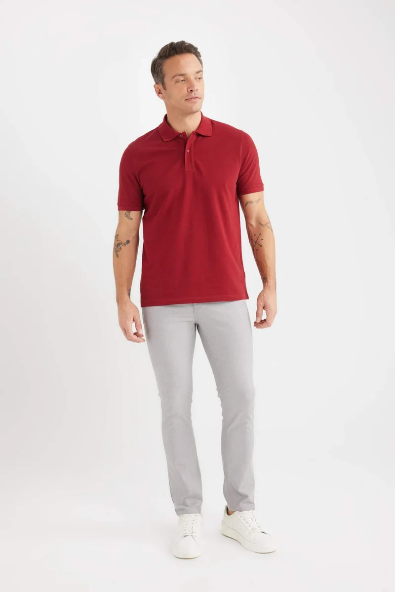 ديفاكتو Slim Fit Pocketed Skinny Leg Summer Chino Pants