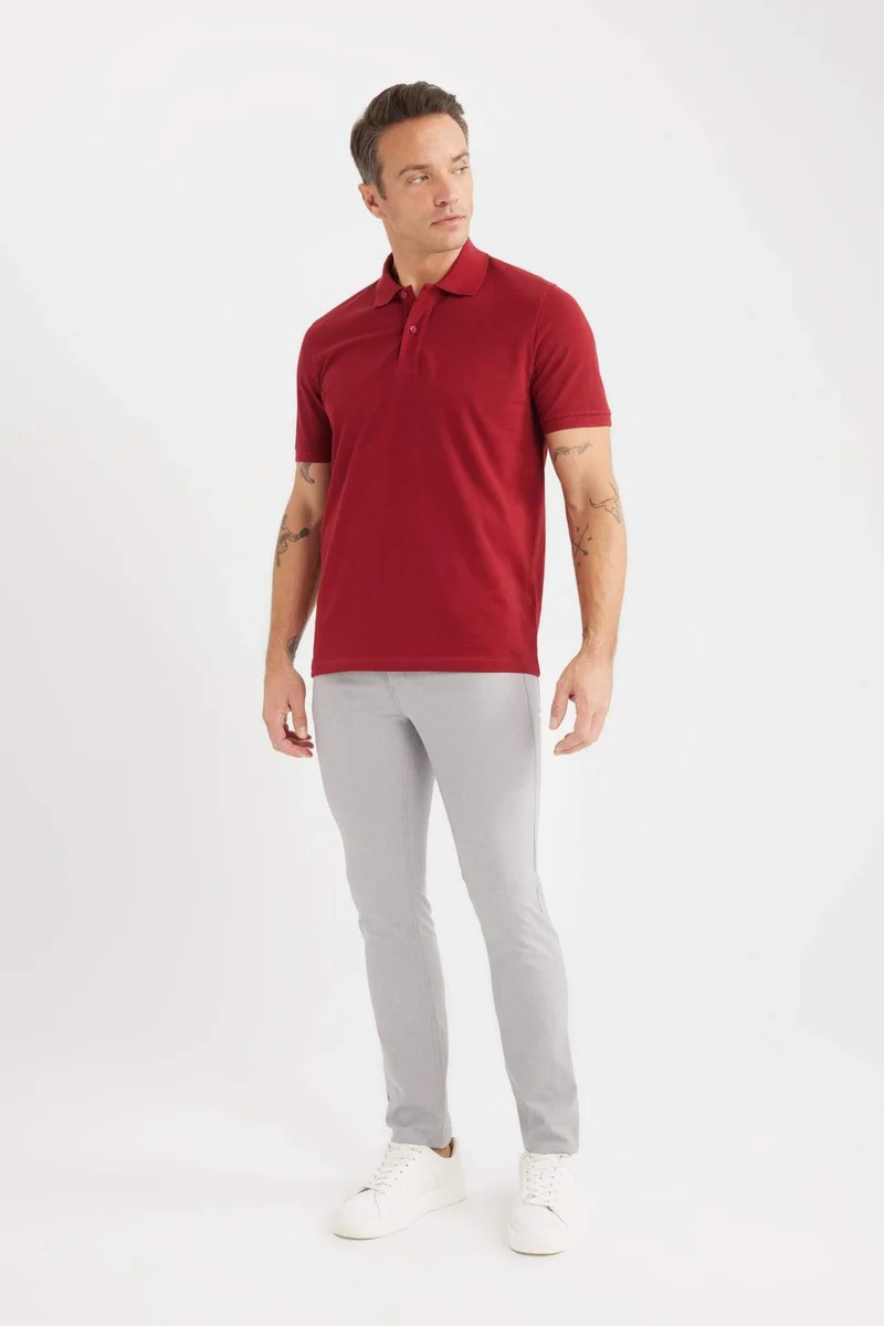 ديفاكتو Slim Fit Pocketed Skinny Leg Summer Chino Pants