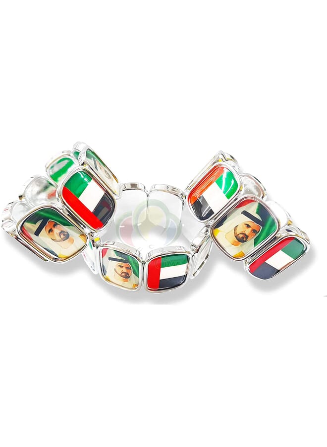 Party Time 12Pcs Plastic Beads Bracelet For Men Women Children For National Day Of The Uae - Image 2