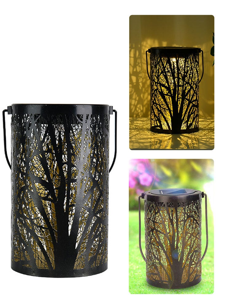 بيرفيي فانوس إضاءة ليلية، مصابيح خارجية معلقة تعمل بالطاقة الشمسية، مقاومة للماء، مثالية للشرفة، الفناء، تزيين الحديقة، إضاءة التخييم - Image 1