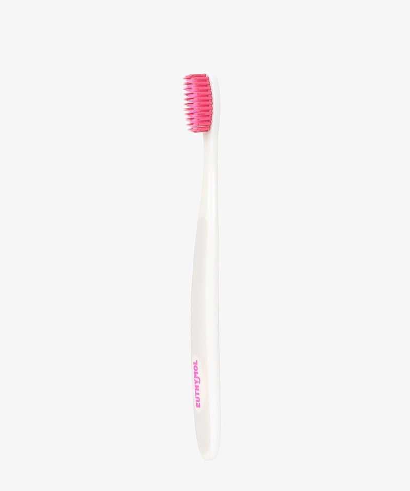 Euthymol Whitening Toothbrush (White), Compact Small Full Head, High-Strength Micro Soft bristles, Deep Cleaning, Sensitive Gums Teeth, Daily Oral Enamel Dental Care-4 Packs - Image 1