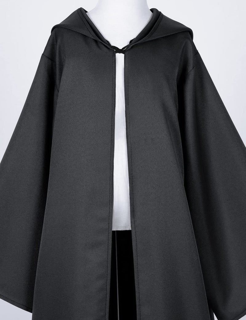 TOGROP Knight Costume for Kids Robe Hooded Boys Cloak Cosplay Black 3-5T - Image 5