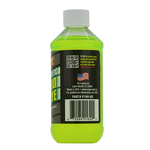 TSI Supercool P100-8D PAG 100-Viscosity Plus U/V Dye Oil - 8 oz , Silver - Image 2