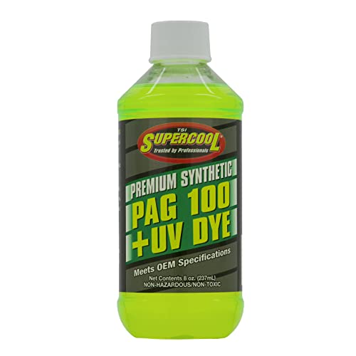 TSI Supercool P100-8D PAG 100-Viscosity Plus U/V Dye Oil - 8 oz , Silver - Image 3