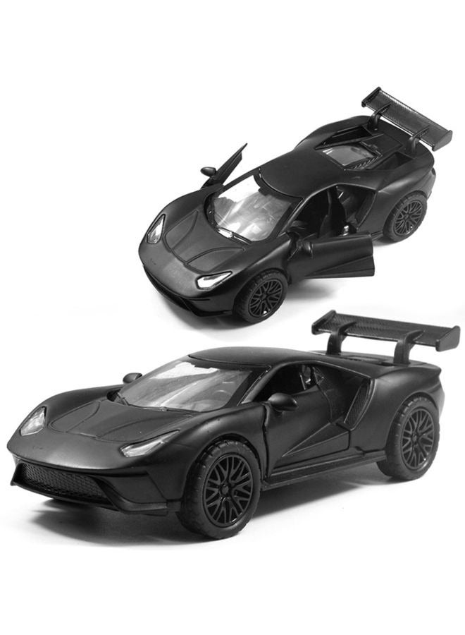 HALAMODO 1:36 Alloy Sports Car Model , Pull-Back Toy Car , Model Car for Kids Boy Girl Gift , Collectible Display ,Black 12 cm*5 cm*3 cm ﻿ - Image 2
