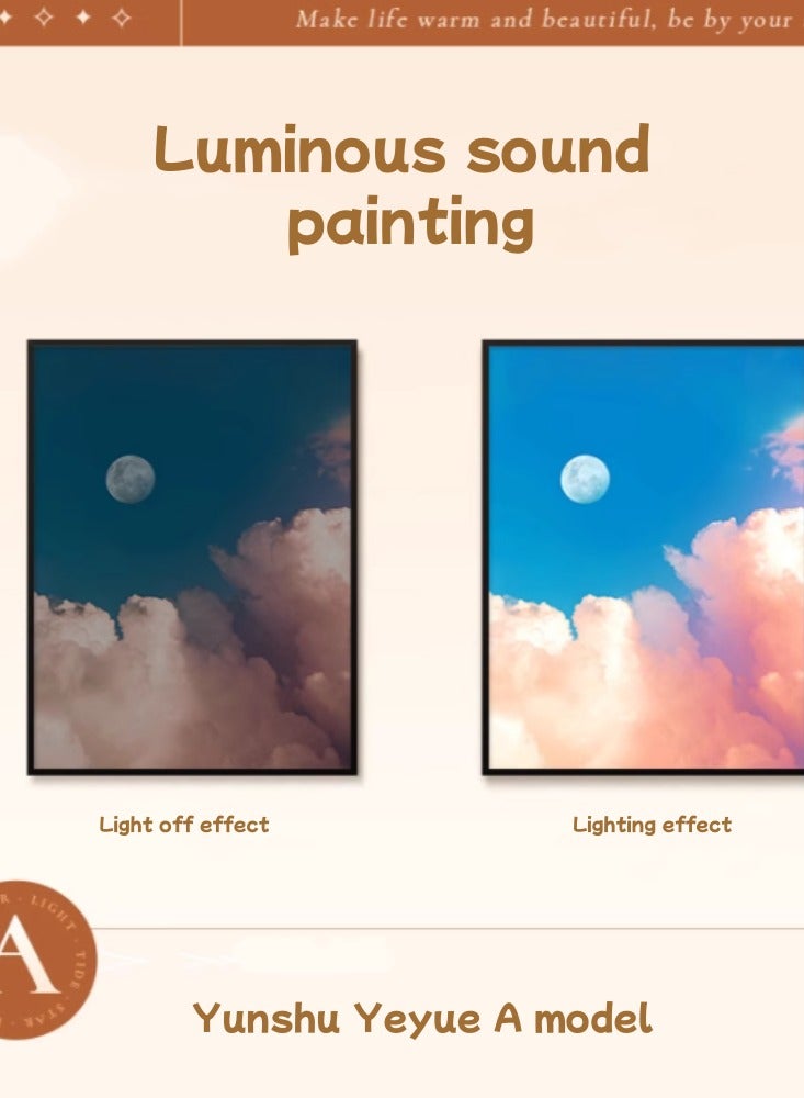 High End Decorative Audio, Bluetooth Speaker, Mural Desktop Lighting, Yunshu Yeyue Model A 【High-End Chip+King Sound Quality】 - Image 1