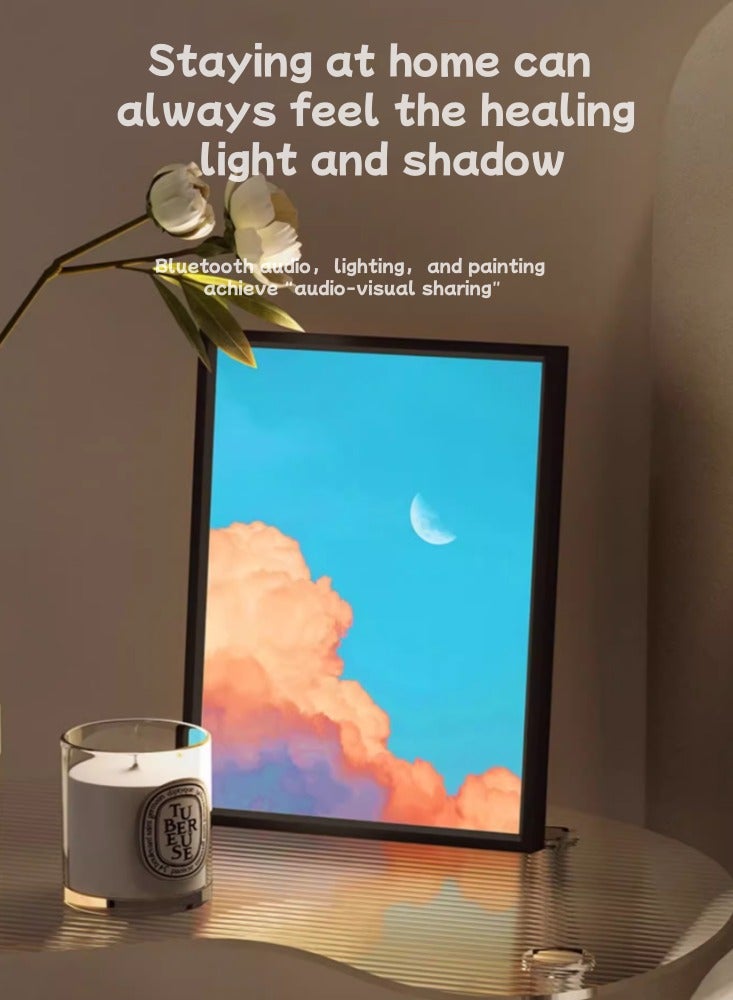 High End Decorative Audio, Bluetooth Speaker, Mural Desktop Lighting, Yunshu Yeyue Model A 【High-End Chip+King Sound Quality】 - Image 2