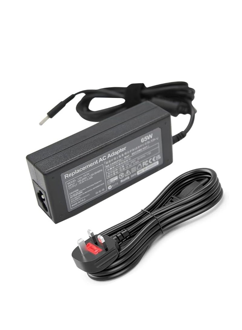 Replacement Laptop Adapter  19.5V 3.34A 65W Pin Size 4.5mm*3.0mm.