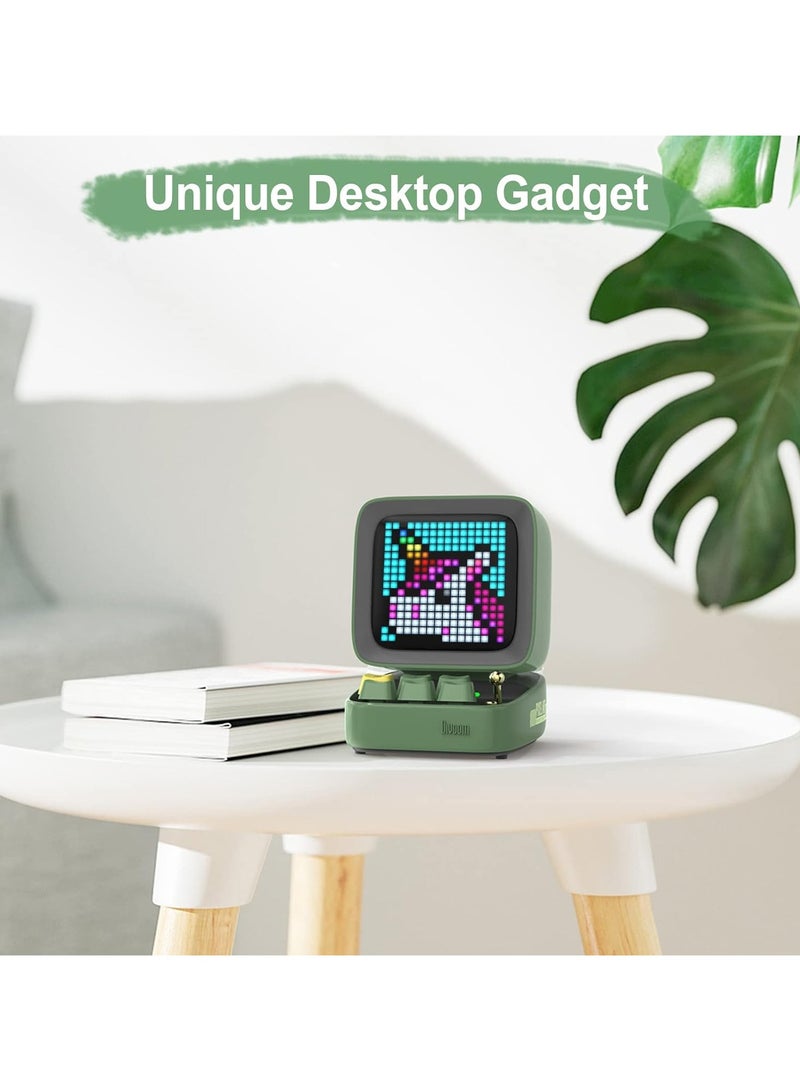 Divoom Ditoo Pro Bluetooth Mini Speaker – Retro Pixel Display, 10W Sound, Custom LED Art, Green - Image 5