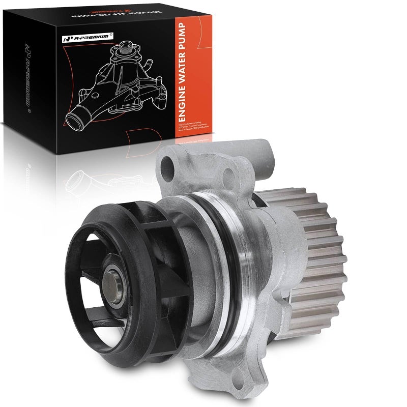 A-Premium APremium Engine Water Pump with ORing Compatible with Audi A4 TT Quattro Volkswagen Beetle 19982005 Golf 19992006 Passat 20002005