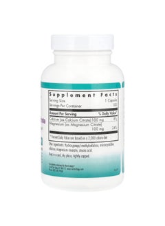 Nutricology Nutricology, Calcium Magnesium Citrate, 100 Vegetarian Capsules  - Image 2