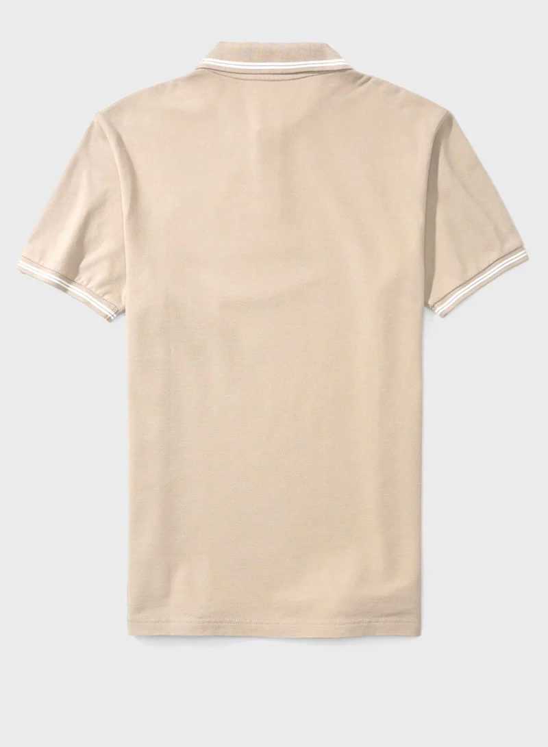 امريكان ايجل Logo Pique Polo