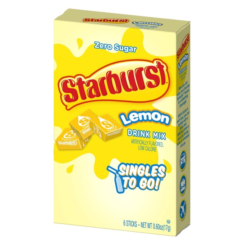 SINGLES TO GO! Starburst Singles to Go Variety Pack: All 5 Flavors (Raspberry, Cherry, Fruit Punch, Strawberry and Lemon) - 1 Box Each - Image 3