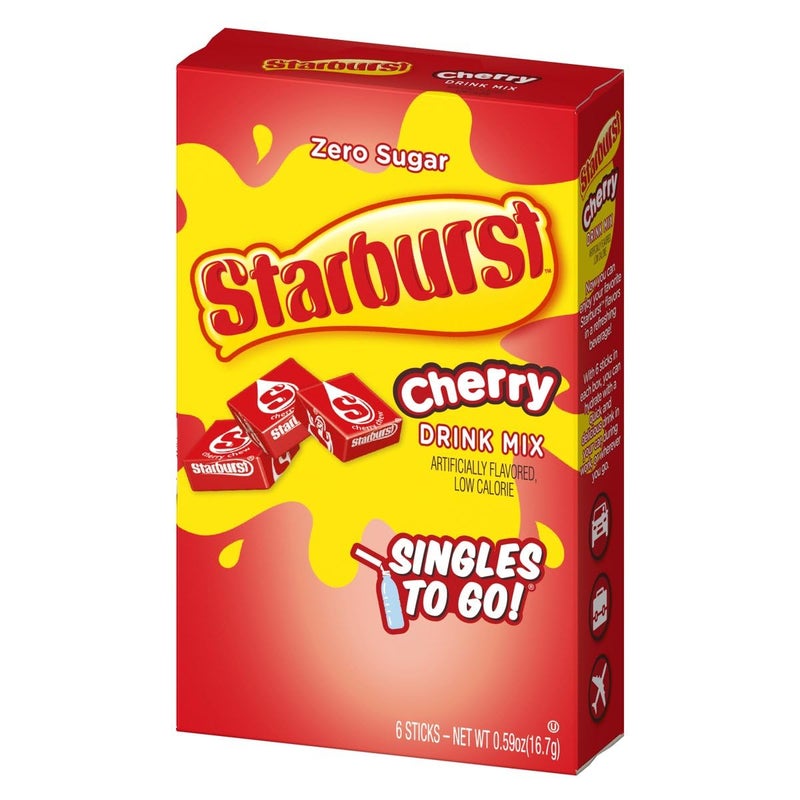 SINGLES TO GO! Starburst Singles to Go Variety Pack: All 5 Flavors (Raspberry, Cherry, Fruit Punch, Strawberry and Lemon) - 1 Box Each - Image 5