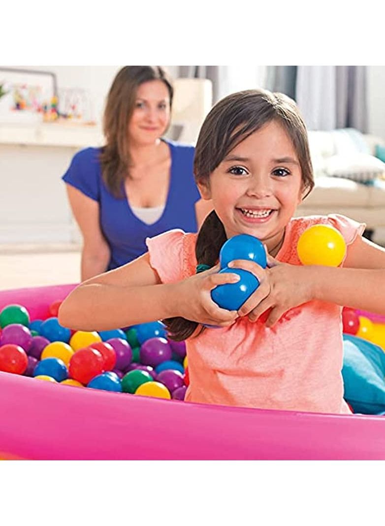 INTEX Plastic Balls For Pools, 100 Coloured Balls, Diameter 6.5 cm - Image 2