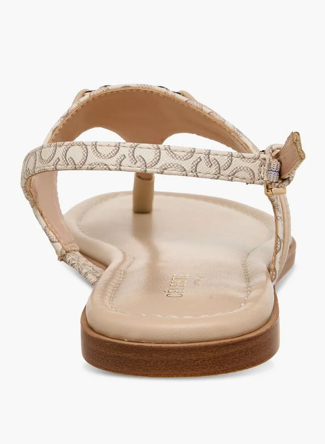 Celeste Beige Women Buckle Closure Strap Sandals for Women | Best Price UAE