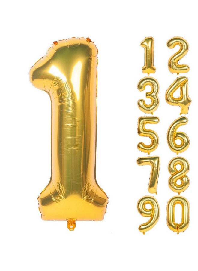 Balloonistics Solid 11 Number Foil Balloon 17" Inch Balloon (Gold) -Pack of 2 - Image 3