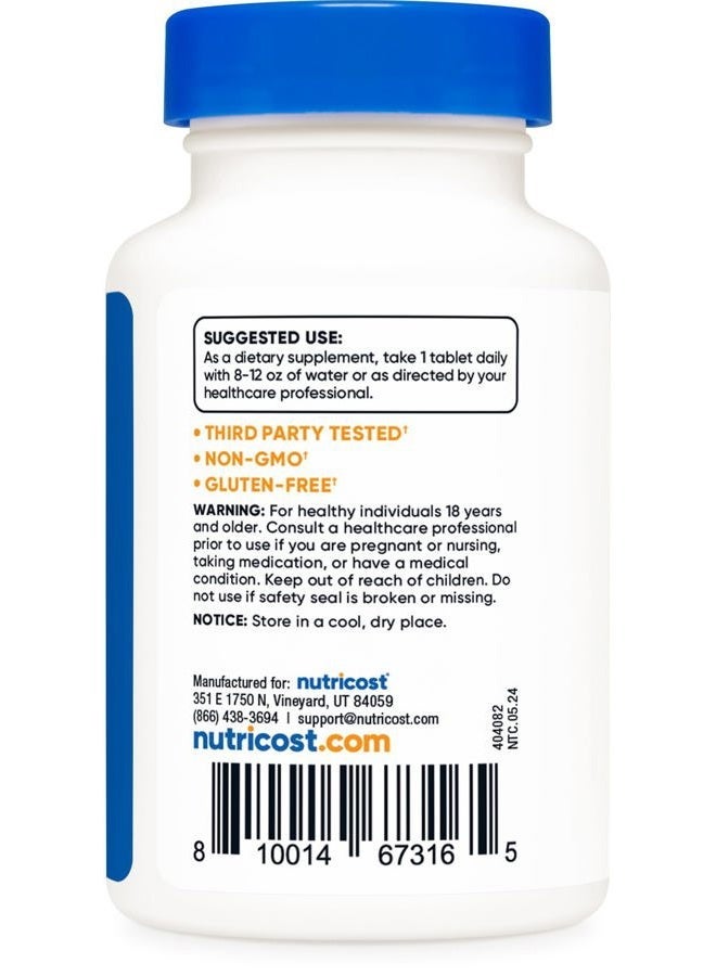 Nutricost Chromium 1000mcg, 240 Tablets - Gluten Free, Non-GMO - Image 5