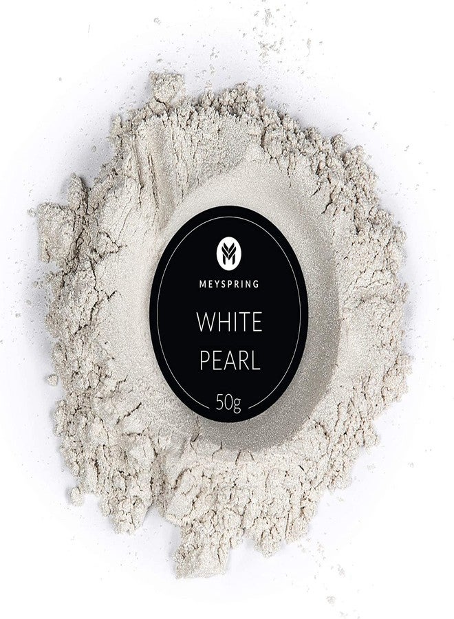 MEYSPRING White Pearl Mica Powder - 50g - White Resin Art Pigment - Mica Powder for Epoxy Resin - UV Resin Dye - Image 2