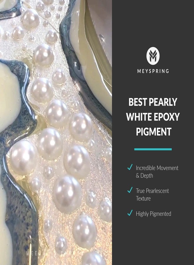 MEYSPRING White Pearl Mica Powder - 50g - White Resin Art Pigment - Mica Powder for Epoxy Resin - UV Resin Dye - Image 5