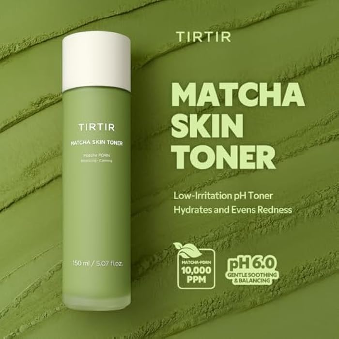 TIRTIR Matcha PDRN Skin Toner 5.07 Fl Oz | Hydrating Korean Daily Anti-Redness Skin Care Soothing Facial Toner for Sensitive Skin - Image 3
