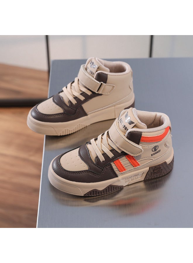 Bumblebee Spring/autumn New Kids High-top Canvas Shoes - Breathable Casual Sneakers With Soft Sole For Boys & Girls, Lightweight & Versatile - Image 4