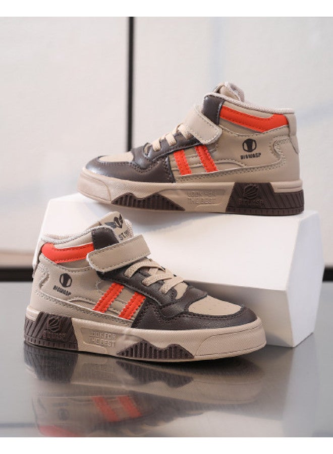 Bumblebee Spring/autumn New Kids High-top Canvas Shoes - Breathable Casual Sneakers With Soft Sole For Boys & Girls, Lightweight & Versatile - Image 1