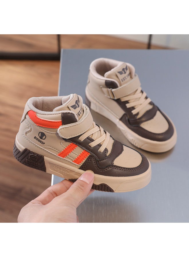 Bumblebee Spring/autumn New Kids High-top Canvas Shoes - Breathable Casual Sneakers With Soft Sole For Boys & Girls, Lightweight & Versatile - Image 2