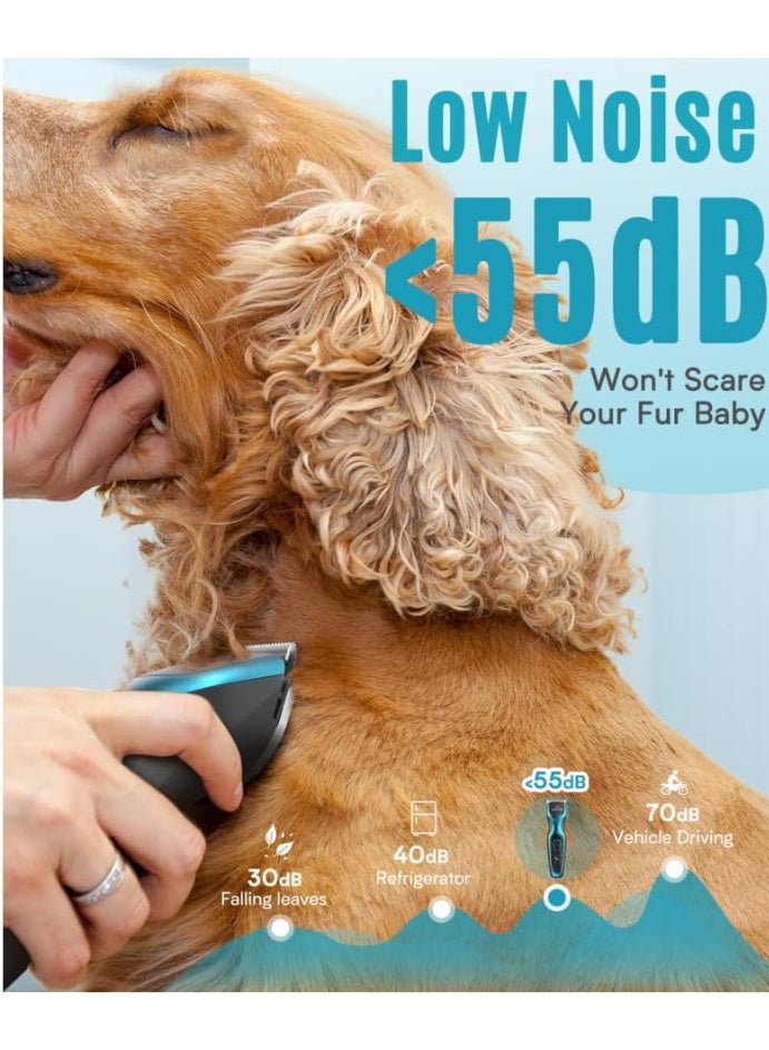 Oneisall Dog Clippers Professional for Thick Hair, Heavy-Duty Pet Grooming Clippers with Detachable Metal Blade, Cordless with Cord Backup for Pet Owners - Image 3