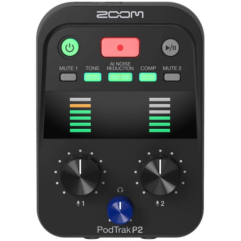 ZOOM Zoom P2-Zoom PodTrak P2 USB Mic Recorder - Image 1