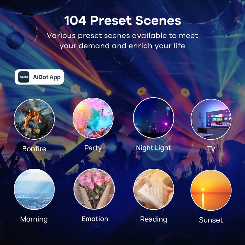 Linkind WiFi Smart Light Bulbs, Alexa Light Bulb Work with Alexa, Google Home, RGBTW 16 Million Color Changing Light Bulbs Dimmable, Mood Lighting, 2.4GHz Only, A19 E26 WiFi Bulb 60W 800LM 1 Pack - Image 5