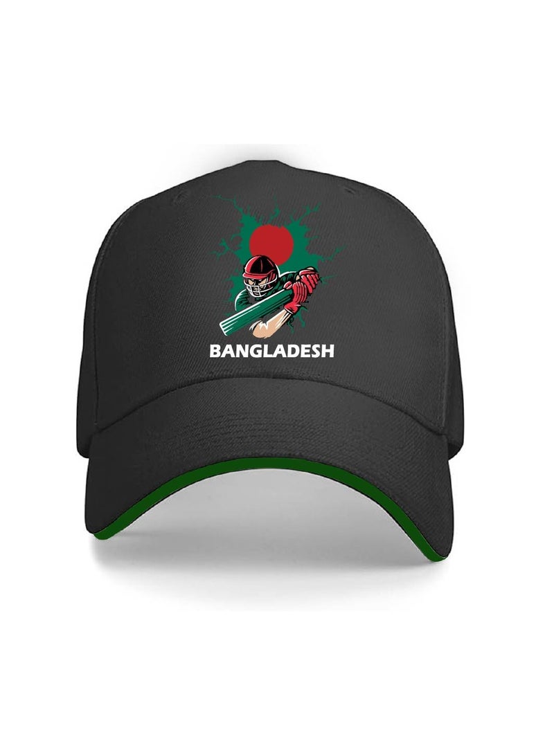 Bangladesh Cricket Sports Fans Set - Pack of 3 Combo - Cap, Drawstring Bag, and Hand Flag - Ideal for Matches, Events, and Everyday Use - Perfect for Sports Fans - Image 4