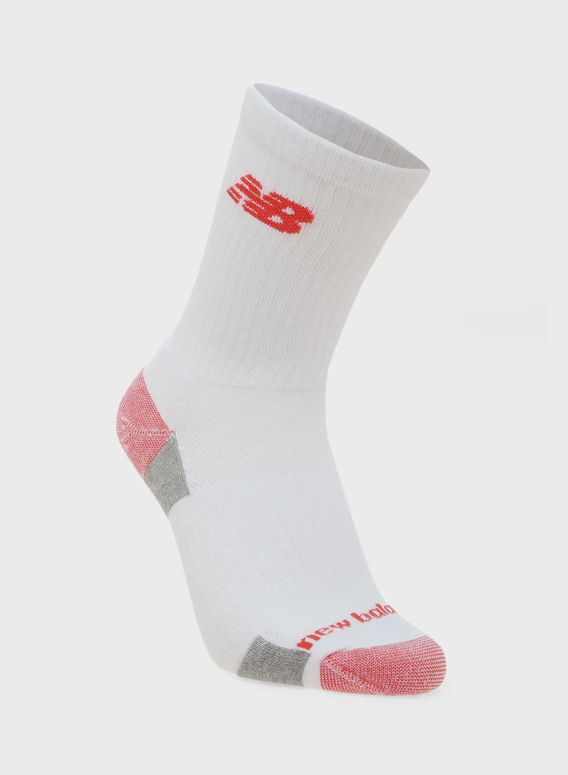 نيو بالانس 3 Pack Performance Cushioned Crew Socks