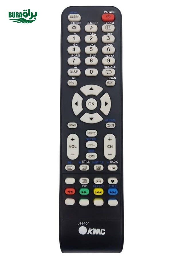 BURAQ Replacement Remote Control For Kmc Lcd Led Tv