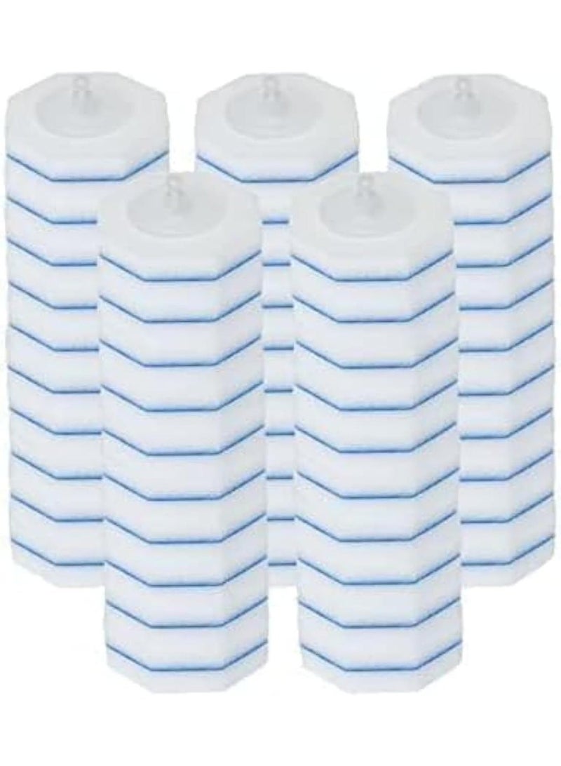 ChicAbode 50 Pcs Toilet Brush Wand Heads, Disposable Refill Heads, Compatible with Clorox Wand, Easy to Replace, for Bathroom, Bathtub, Sink, Mirror, Tile Cleaning - Image 1