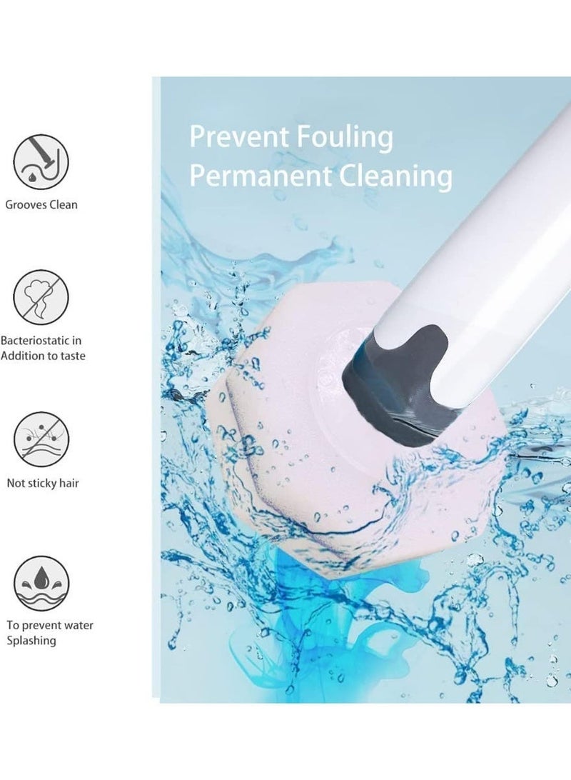 ChicAbode 50 Pcs Toilet Brush Wand Heads, Disposable Refill Heads, Compatible with Clorox Wand, Easy to Replace, for Bathroom, Bathtub, Sink, Mirror, Tile Cleaning - Image 2