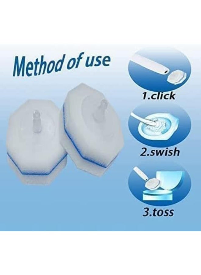 ChicAbode 50 Pcs Toilet Brush Wand Heads, Disposable Refill Heads, Compatible with Clorox Wand, Easy to Replace, for Bathroom, Bathtub, Sink, Mirror, Tile Cleaning - Image 5