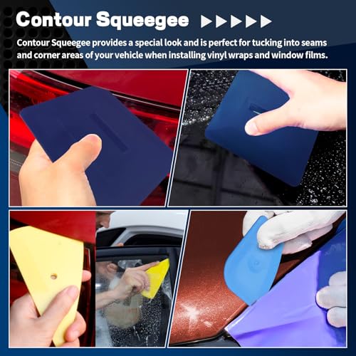 Arayker Car Window Tint Installation Tools Kit Window Film Tinting Kit Vehicle Glass Protective Film Installation Kit with 300ml Adjustable Spray Bottle for Car Tints, Window Film - Image 3