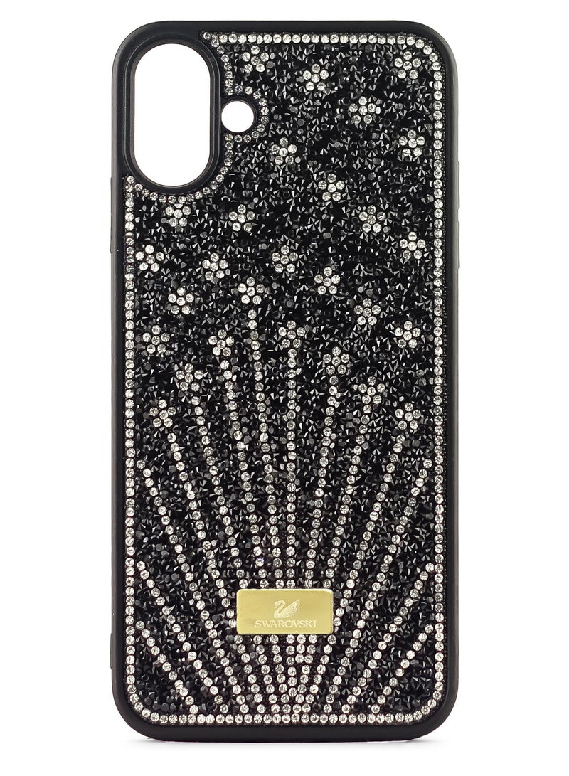 Case For iPhone 16 Plus Case Glitter Sparkle Diamond Crystal Bling Case with Bling Ultra Thin Lightweight Full Body Shockproof Anti-Scratch Protective Cover (Black)