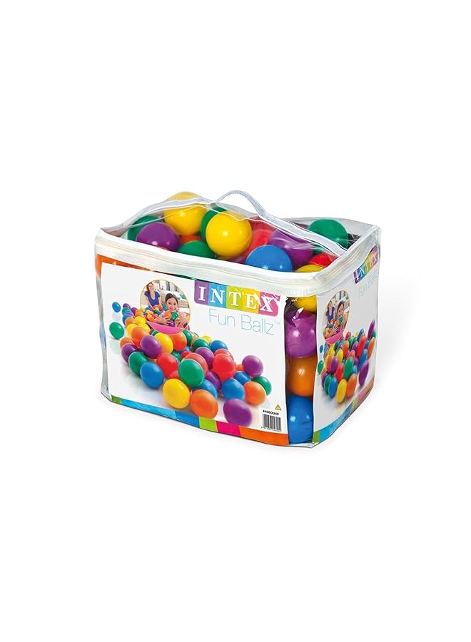 INTEX Fun Balls Multi Colour 100 Pieces 49600 - Image 1