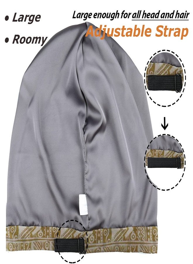 Heerf Pretied Satin Lined Head Wrap Women Sisterlocks Accessories Brown - Image 4